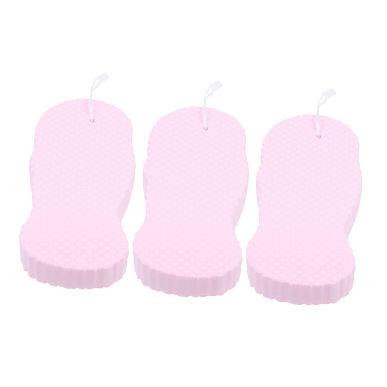 Ipetboom 3Pcs Bath Sponge Soft Exfoliating Scrubbers for Gentle Body Cleaning for Shower Travel and Daily Use Lightweight and Portable Bathing Sponges