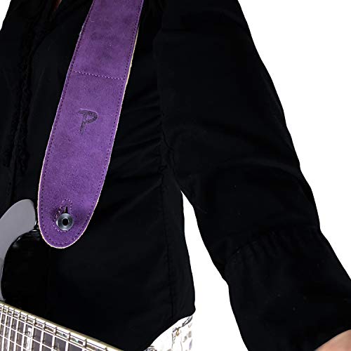 Perri’s Leathers Ltd. – Sangle de Guitare – Longueur Ajustable – Rembourrage en Peau de Mouton – Violet – Fabriquée au… - Les Beatles, Paul McCartney, John Lennon, RIngo Starr, George Harrison Perri's Leathers Ltd. - Sangle de Guitare - Longueur Ajustable - Rembourrage en Peau de Mouton - Violet - Fabriquée au… – Image 6