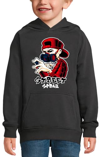 Sweat à capuche graffeur résistant pour ado style street spray 12 ans