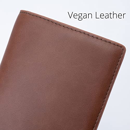 Image of Alldaily Ultra Slim Thin Women Wallet RFID Blocking Credit Card Holder Bifold Long Ladies Billfold (Coffee)