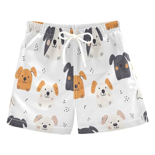 Boccsty Dog Pattern Boys Swim Trunks Baby Kids Swimwear Summer Toddler Beach Board Shorts Bathing Suit 2T