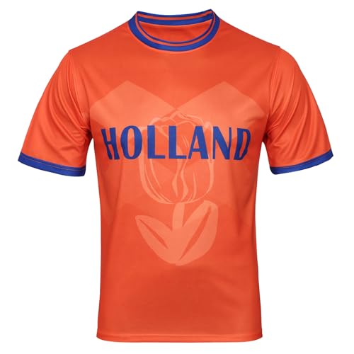 SINLEISI Netherlands 2026 World Cup Fan Soccer Jersey (Netherlands Medium)
