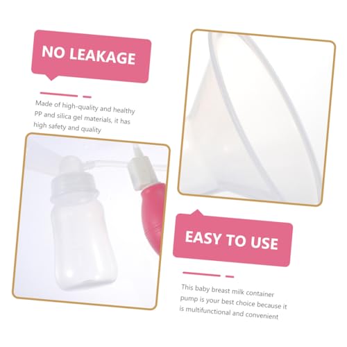 Extractor manual de leche con recipiente portátil de silicona y PP miniatura 7