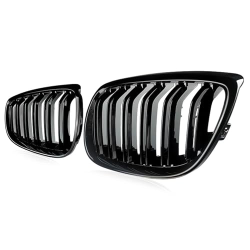 Parrilla frontal de alta calidad con doble listón negro para BMW serie 3 Coupe 2006-2009