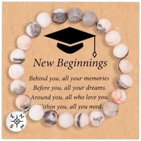 Graduation Gifts for Her Him Class of 2025 Graduation Bracelet Compass ...