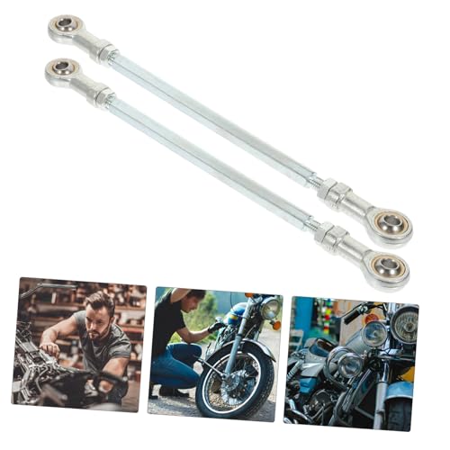 Biellette de direction moto M8 8mm argent rotule pas de vis 1,25