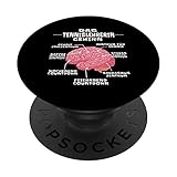 Tennislehrerin Gehirn Lustig Beruf PopSockets mit austauschbarem PopGrip