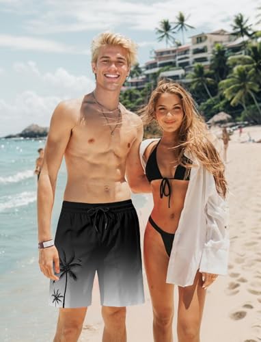 Lzzidou Men Swim Trunks with Compresssion Liner 7 Inch Inseam Board Shorts Bathing Suit with Zipper Pockets4