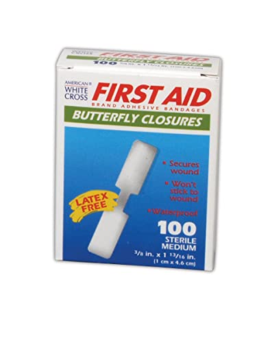 MAGID American White Cross Butterfly Closures