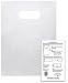 100 Ultra Clear 9x12 Die Cut Handle Bags 2.25 mil with Craft Insert