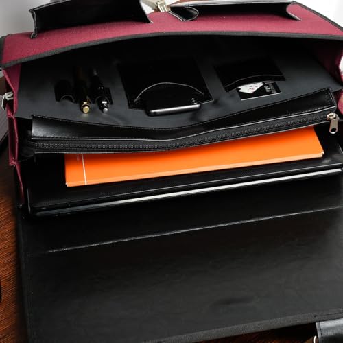 Serviette Codura et éco-cuir rembourrée grand cartable ordinateur 15,6