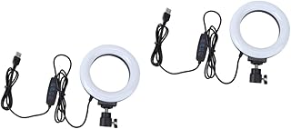 ifundom 2pcs 3 Live broadcast device LED Camera Light Video Ring Lights LED Circle Light Photography Video Lighting Makeup Fill light for live colored lights Dimmable