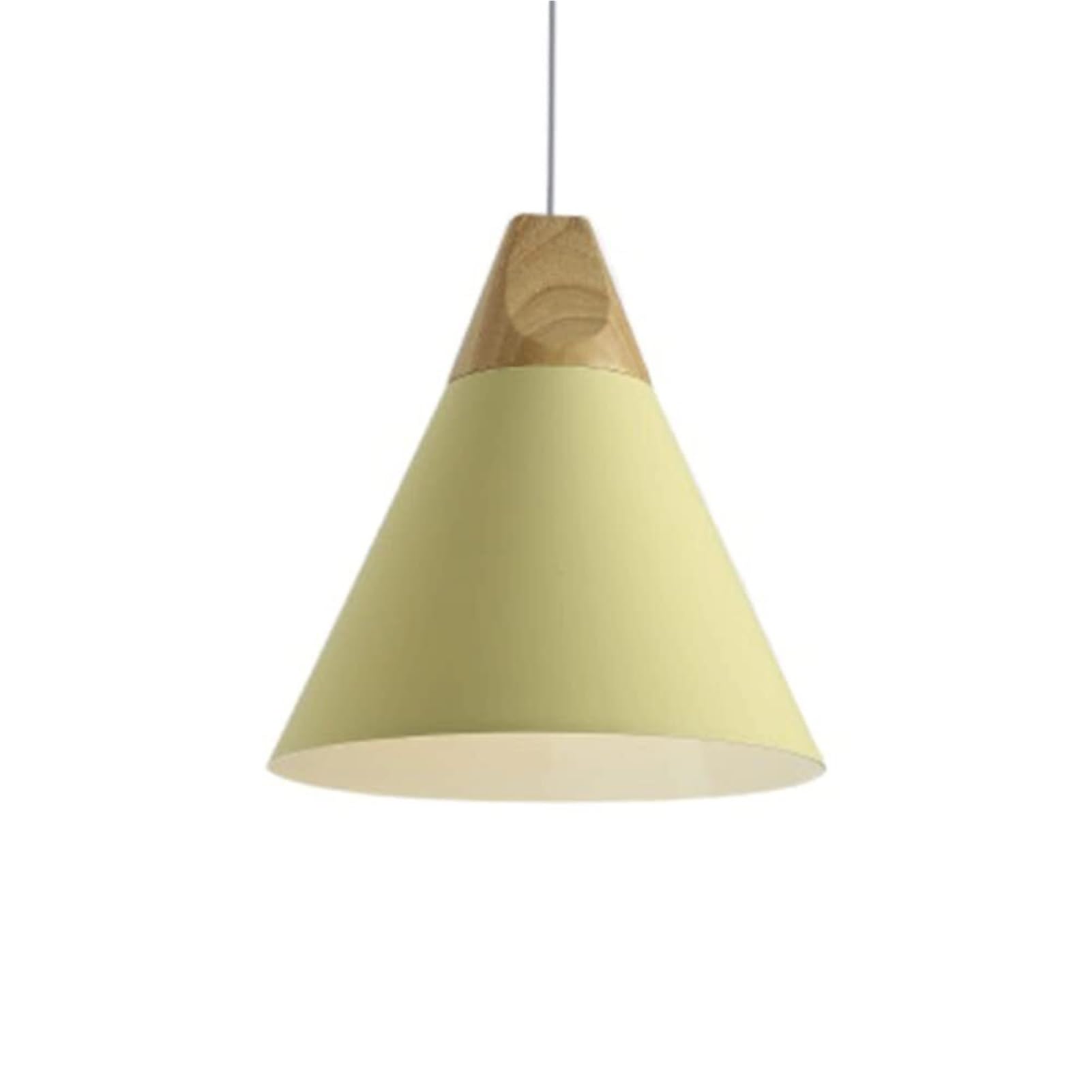 HUAYUSEDF Modern Metal Pendant Lamp Chandelier Hanging Lighting Ceiling Fixture E26 E27 for Dining Room Restaurant Bar Shopping Mall(A Yellow,25cm)