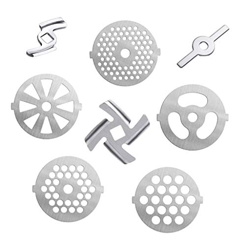 Tritacarne in acciaio inox per preparare salsicce, affettatrice e tritatutto con supporto, manuale