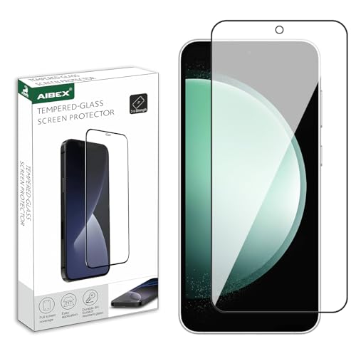 Image of AIBEX Tempered Glass for Samsung S23FE 5G / Samsung A54| 9H Hardness | Anti-Glare & Anti-Fingerprint | Water Resistant | Edge-to-Edge Full Screen Protector | Bubble-Free Installation