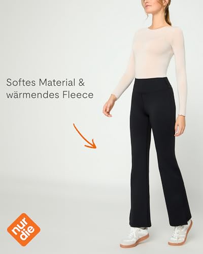 Leggins mujer con interior de forro polar suave que combate el frio eficazmente 2