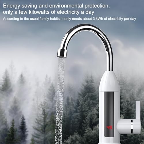Robinet d'évier de cuisine 110V à chauffage rapide et LED