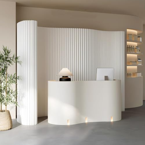 Folding Paper Room Divider Portable Paper Partition Wall Adjustable Privacy Divider Screen for Room Separation Office Studio Living Room Decorative L78.7 xH63 xW11