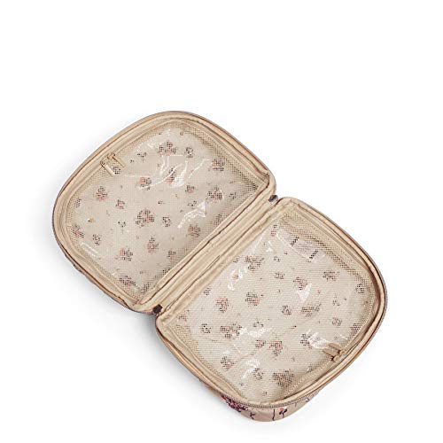Vera Bradley Women's Performance Twill Lay Flat Cosmetic Makeup Organizer Bag, Strawflowers, One Size #TOP2