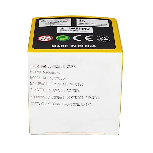 Maomaoyu Speed Cube 3x3 3x3x3 Stickerless Magic Puzzle Magic Speed Cube Holiday Gift for Children Adults (No Sticker)