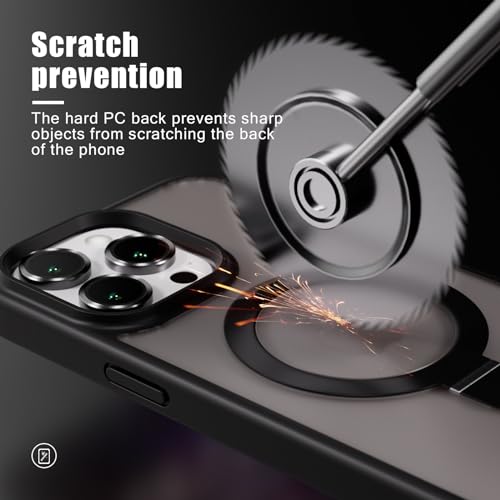 Support magnétique iPhone 16 Plus coque fine antichoc béquille et protection objectif