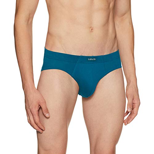 Image of Levi's 011 Comfort Brief for Men | 100% Pure Cotton | Breathable | Durable | Anti-Roll Waistband | Extra Supportive Gusset | Dual Layer 3D Pouch | Tagless & Zero Irritation Comfort | Pack of 3