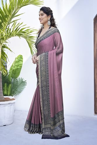 Image of MIRCHI FASHION Women Saree Ethnic Motif Print Chiffon | Breathable Lightweight Plain Weave Sari for Office and Daily Use (Available in 20 Designs)
