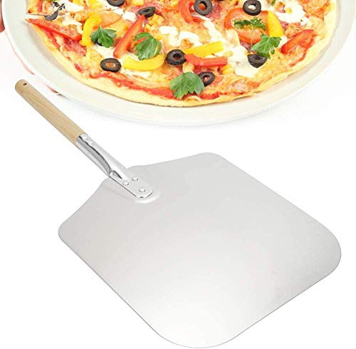 Pala Pizza Horno Leña Aluminio con Mango de Madera,Pala para Pizza Utilizado...
