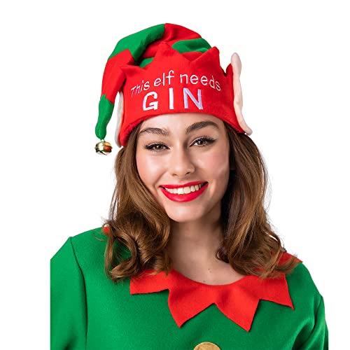 Weihnachtsmütze mit Glöckchen 18 Wicked Costumes Weihnachtsmütze für Erwachsene, mit Glöckchen,...