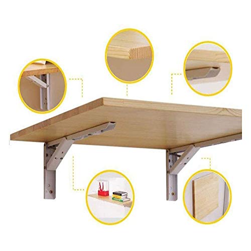 Table pliante murale gain de place avec plaque robuste de 1,5cm - 6