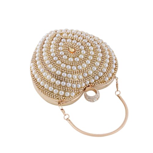 Petit sac pour mariage et cérémonie chic format cœur avec strass