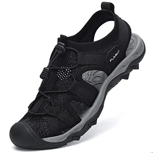 FLARUT Homme Sandales de Randonnée Orteil Fermé Crochet&Boucle De Plein air Randonnée Cover