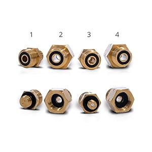 PELMOS Adapter voor Gasaansluiting I Vierdelige Adapterset voor Gasaansluitingen in Europa I Adapters voor…