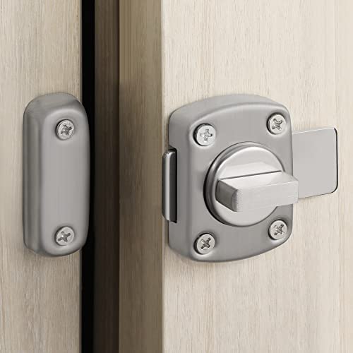 Alise Gate Latch Slide Bolt Latches Lock,Safety Double Sided Gate Hardware For Door,Ms2304-Ls Sus304 Stainless Steel Brushed Nickel Finish #TOP2