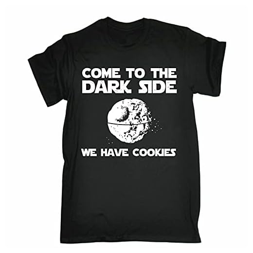 Come To The Dark Side We Have Cookies T-SHIRT Sci Fi Funny birthday fashion gift Black L