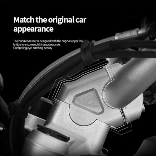 Elevador de Manillar de BMW S1000XR 2015-2018 de 32 mm Adaptador de Abrazadera Negro 6