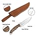 BPSKNIVES HK2 CSH - Handmade Carbon Steel Knife - Fixed Blade Full Tang Camping Knife - Hunting Bushcraft Knives With Leather Sheath - Outdoor Scandinavian Camp Knives