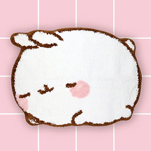 6vibes Molang Badezimmerteppich - Badematte rutschfest - Extra saugfähiger Badvorleger 55 x 75 cm -...