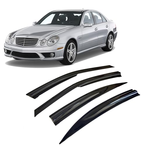 Déflecteurs d'air Mercedes W211 protection pluie vitre voiture adhésif 2002-2009
