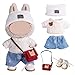 ぬいぐるみ 着せ替え服 15cm・17cm対応 多色コンビネーション 人形用 衣装・帽子・靴・ミニ鞄付き かわいい DIY 服 コスチューム labubuとの互換性あり