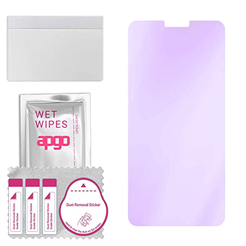 apgo Protector de pantalla Anti-Blue Hybrid Glass 9H para LG V40 ThinQ