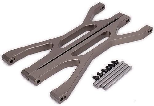 RCAWD Front Upper Suspension Arm Left Right A-Arm 7729 for Rc Hobby Car 16 TRAXS X-maX 15 CNC Alloy Aluminum 6061-T6 - (Color Titanium)