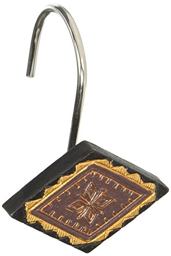 Avanti Linens Mojave Shower Hooks, Black