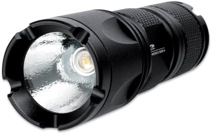 LiteXpress LXL435001 Workx SOS 6 Electric Torch with 1 High-Performance Cree LED with Light Output of up to 125 Lumen Black Aluminium Dimmable Flashing Light for Emergencies ANSI-Standard Power Rating