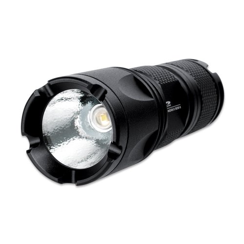 LiteXpress LXL435001 Workx SOS 6 Electric Torch with 1 High-Performance Cree LED with Light Output of up to 125 Lumen Black Aluminium Dimmable Flashing Light for Emergencies ANSI-Standard Power Rating