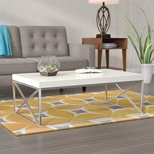 Heera Moti Corporation X Centre Table White for Living Room, Coffee