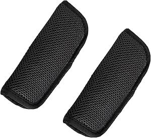 2 Pack Baby Seat Strap Covers for Baby Stroller, Soft Seat Belt Strap Covers for Newborns/Infants Kids/Child Seat, Baby Seat Straps Shoulder Pads for Child Seats,Seat Belt Covers Black