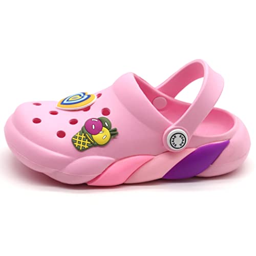 Image of SVAAR Slingback Clog Shoes for Boys & Girls || Indoor & Outdoor Sandals Clogs for Kids with 4 Cartoon Charm