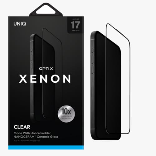 Nanoceram iPhone 17 Pro UNIQ OPTIX XENON vitre clarté ultra 4K