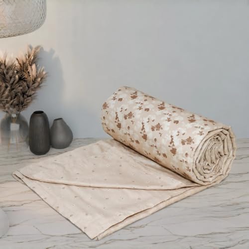 Image of Florida Cotton All Season Reversible AC Dohar (Beige, Single)